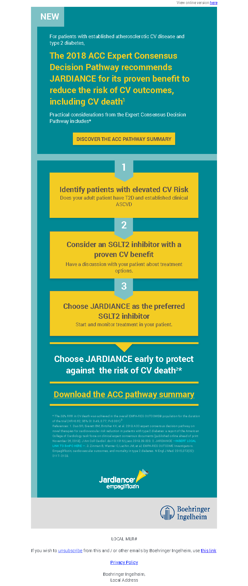 ACC guidelines email
